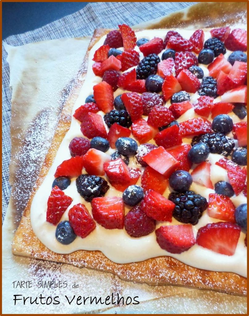 |comer| Tarte Simples De Frutos Vermelhos - Basta Cheio